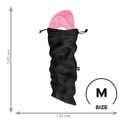 Satisfyer Treasure Bag - Speeltjes Opbergtas - Maat M - Zwart-Erotiekvoordeel.nl