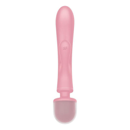 Satisfyer - Triple Lover - 2-in-1 Wand en Rabbit Vibrator - Roze-Erotiekvoordeel.nl