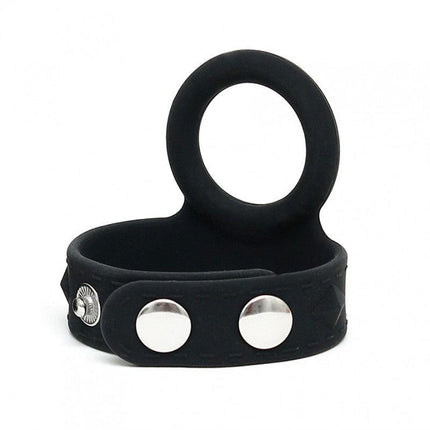 Rimba - Siliconen Penis Strap Met Cockring - Verstelbaar Met Drukknopen-Erotiekvoordeel.nl