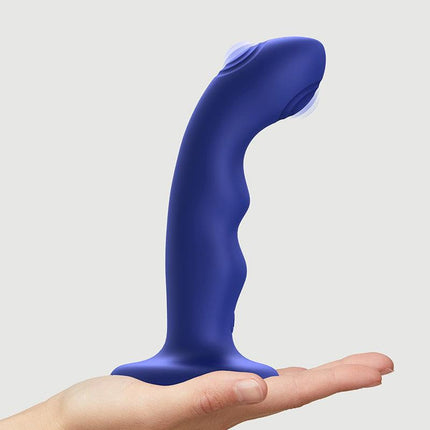 Strap-On-Me - Wave - Tapping Dildo - Met Tapping Functie - Blauw-Erotiekvoordeel.nl