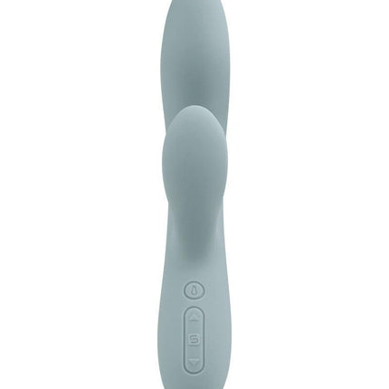 Svakom - Chika - Verwarmende Rabbit Vibrator - Tarzan Vibrator - Met App Control - Lichtgrijs-Erotiekvoordeel.nl
