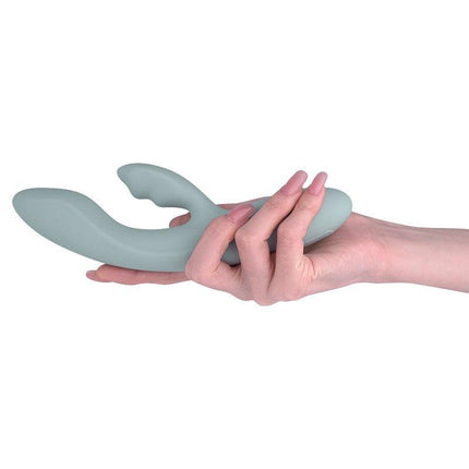 Svakom - Chika - Verwarmende Rabbit Vibrator - Tarzan Vibrator - Met App Control - Lichtgrijs-Erotiekvoordeel.nl