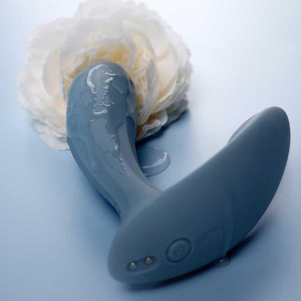Svakom - Erica - Draagbare Vibrator Met App Control - Twee Motoren - Lichtblauw-Erotiekvoordeel.nl