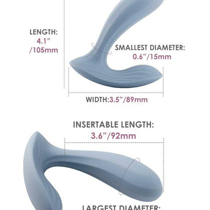Svakom - Erica - Draagbare Vibrator Met App Control - Twee Motoren - Lichtblauw-Erotiekvoordeel.nl