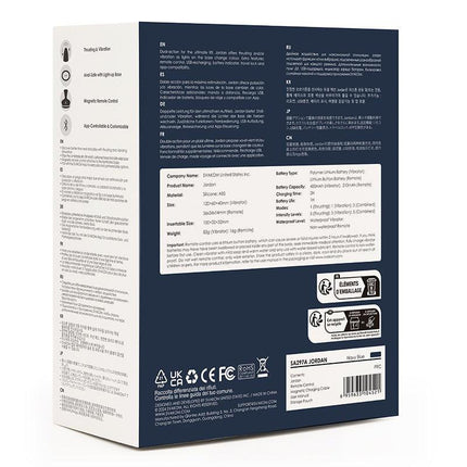 Svakom - Jordan - Stotende Anaal Vibrator - Met App Control - Marine Blauw-Erotiekvoordeel.nl