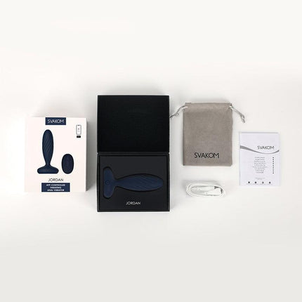 Svakom - Jordan - Stotende Anaal Vibrator - Met App Control - Marine Blauw-Erotiekvoordeel.nl