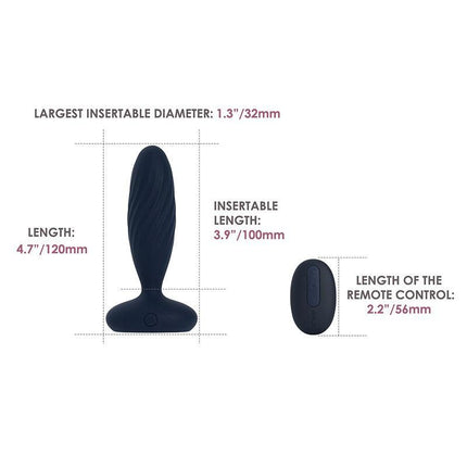 Svakom - Jordan - Stotende Anaal Vibrator - Met App Control - Marine Blauw-Erotiekvoordeel.nl