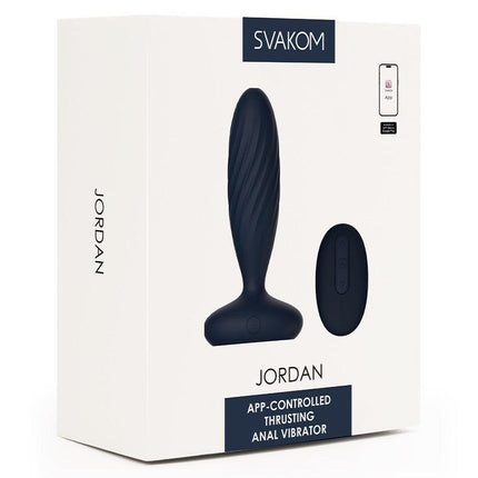 Svakom - Jordan - Stotende Anaal Vibrator - Met App Control - Marine Blauw-Erotiekvoordeel.nl
