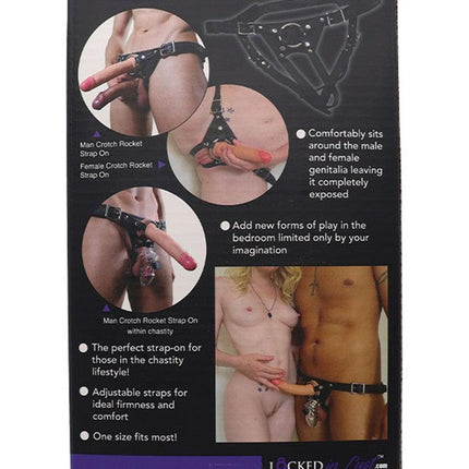 The Vice - Strap-On Harnas - The Crotch Rockett - Voor gebruik met kuisheidskooi-Erotiekvoordeel.nl