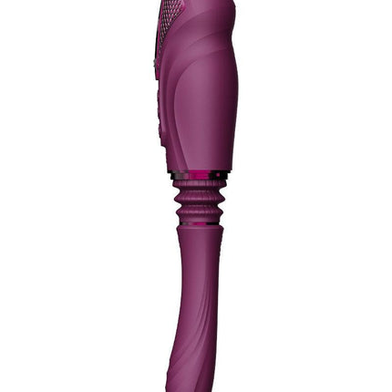 Zalo - Sesh - Verwarmende Stotende Vibrator met Afstandsbediening - Amethyst Paars-Erotiekvoordeel.nl