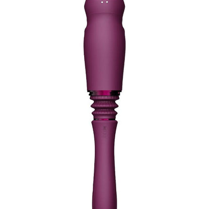 Zalo - Sesh - Verwarmende Stotende Vibrator met Afstandsbediening - Amethyst Paars-Erotiekvoordeel.nl