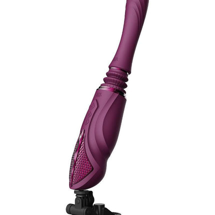 Zalo - Sesh - Verwarmende Stotende Vibrator met Afstandsbediening - Amethyst Paars-Erotiekvoordeel.nl