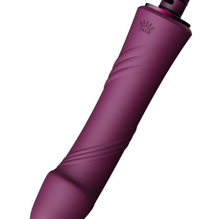 Zalo - Sesh - Verwarmende Stotende Vibrator met Afstandsbediening - Amethyst Paars-Erotiekvoordeel.nl