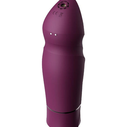 Zalo - Sesh - Verwarmende Stotende Vibrator met Afstandsbediening - Amethyst Paars-Erotiekvoordeel.nl