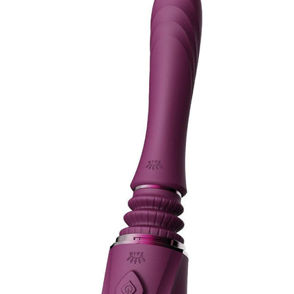 Zalo - Sesh - Verwarmende Stotende Vibrator met Afstandsbediening - Amethyst Paars-Erotiekvoordeel.nl