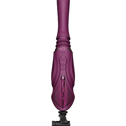 Zalo - Sesh - Verwarmende Stotende Vibrator met Afstandsbediening - Amethyst Paars-Erotiekvoordeel.nl