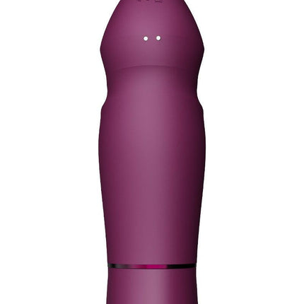 Zalo - Sesh - Verwarmende Stotende Vibrator met Afstandsbediening - Amethyst Paars-Erotiekvoordeel.nl