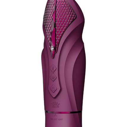 Zalo - Sesh - Verwarmende Stotende Vibrator met Afstandsbediening - Amethyst Paars-Erotiekvoordeel.nl