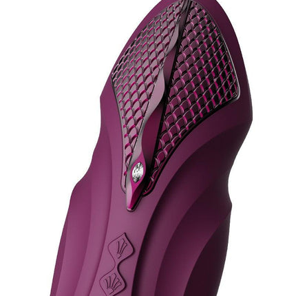 Zalo - Sesh - Verwarmende Stotende Vibrator met Afstandsbediening - Amethyst Paars-Erotiekvoordeel.nl