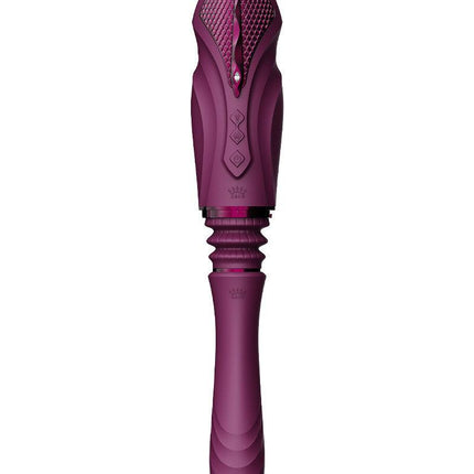 Zalo - Sesh - Verwarmende Stotende Vibrator met Afstandsbediening - Amethyst Paars-Erotiekvoordeel.nl