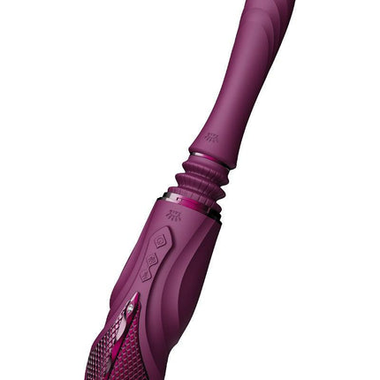 Zalo - Sesh - Verwarmende Stotende Vibrator met Afstandsbediening - Amethyst Paars-Erotiekvoordeel.nl