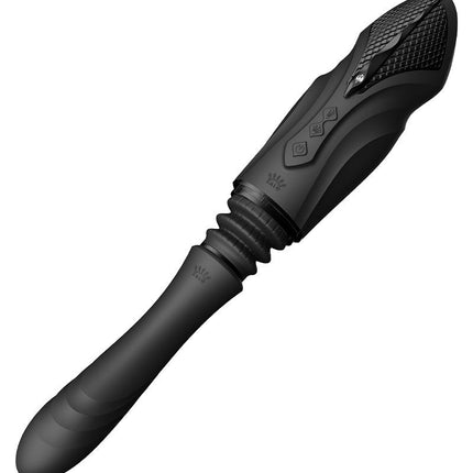Zalo - Sesh - Verwarmende Stotende Vibrator met Afstandsbediening - Obsidian Zwart-Erotiekvoordeel.nl