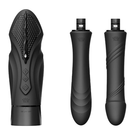 Zalo - Sesh - Verwarmende Stotende Vibrator met Afstandsbediening - Obsidian Zwart-Erotiekvoordeel.nl