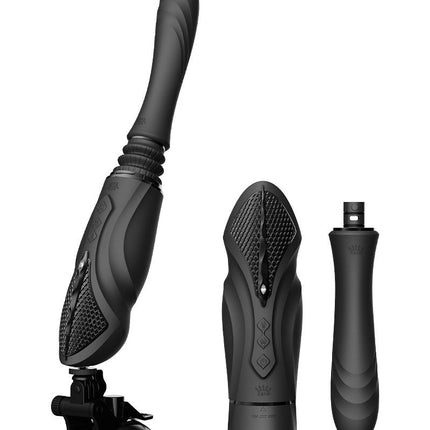 Zalo - Sesh - Verwarmende Stotende Vibrator met Afstandsbediening - Obsidian Zwart-Erotiekvoordeel.nl
