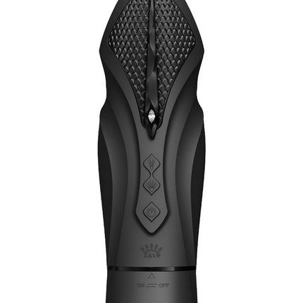 Zalo - Sesh - Verwarmende Stotende Vibrator met Afstandsbediening - Obsidian Zwart-Erotiekvoordeel.nl