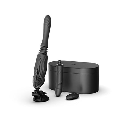 Zalo - Sesh - Verwarmende Stotende Vibrator met Afstandsbediening - Obsidian Zwart-Erotiekvoordeel.nl