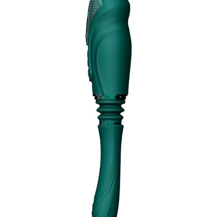 Zalo - Sesh - Verwarmende Stotende Vibrator met Afstandsbediening - Smaragd Groen-Erotiekvoordeel.nl