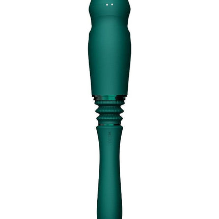 Zalo - Sesh - Verwarmende Stotende Vibrator met Afstandsbediening - Smaragd Groen-Erotiekvoordeel.nl
