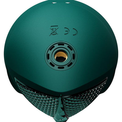 Zalo - Sesh - Verwarmende Stotende Vibrator met Afstandsbediening - Smaragd Groen-Erotiekvoordeel.nl