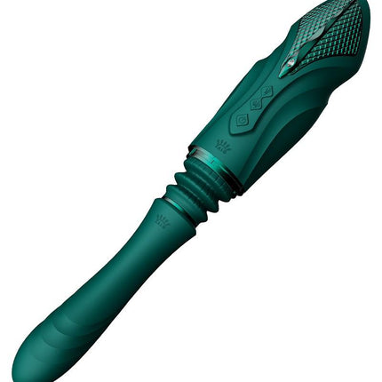 Zalo - Sesh - Verwarmende Stotende Vibrator met Afstandsbediening - Smaragd Groen-Erotiekvoordeel.nl