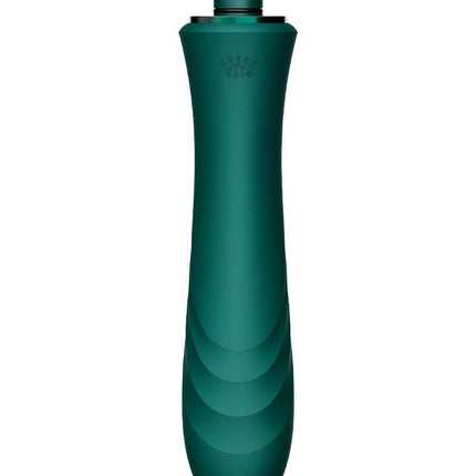 Zalo - Sesh - Verwarmende Stotende Vibrator met Afstandsbediening - Smaragd Groen-Erotiekvoordeel.nl