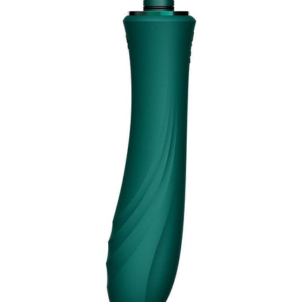 Zalo - Sesh - Verwarmende Stotende Vibrator met Afstandsbediening - Smaragd Groen-Erotiekvoordeel.nl
