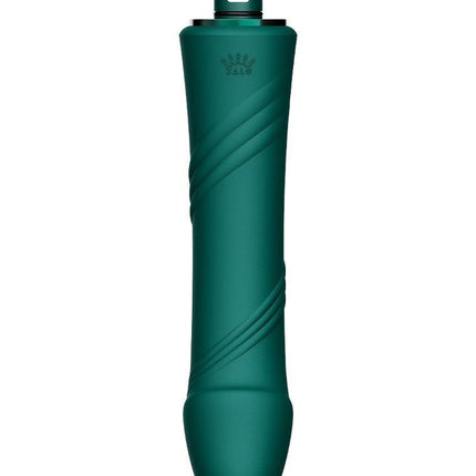 Zalo - Sesh - Verwarmende Stotende Vibrator met Afstandsbediening - Smaragd Groen-Erotiekvoordeel.nl