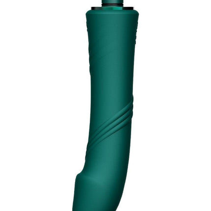 Zalo - Sesh - Verwarmende Stotende Vibrator met Afstandsbediening - Smaragd Groen-Erotiekvoordeel.nl