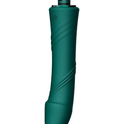 Zalo - Sesh - Verwarmende Stotende Vibrator met Afstandsbediening - Smaragd Groen-Erotiekvoordeel.nl