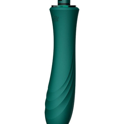 Zalo - Sesh - Verwarmende Stotende Vibrator met Afstandsbediening - Smaragd Groen-Erotiekvoordeel.nl