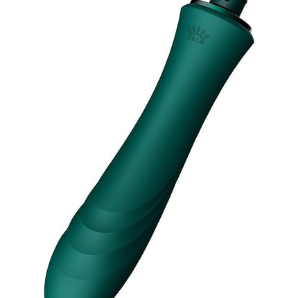 Zalo - Sesh - Verwarmende Stotende Vibrator met Afstandsbediening - Smaragd Groen-Erotiekvoordeel.nl