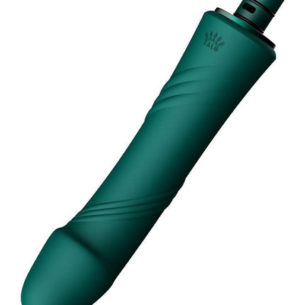 Zalo - Sesh - Verwarmende Stotende Vibrator met Afstandsbediening - Smaragd Groen-Erotiekvoordeel.nl