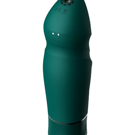 Zalo - Sesh - Verwarmende Stotende Vibrator met Afstandsbediening - Smaragd Groen-Erotiekvoordeel.nl