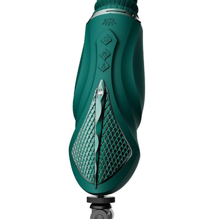 Zalo - Sesh - Verwarmende Stotende Vibrator met Afstandsbediening - Smaragd Groen-Erotiekvoordeel.nl