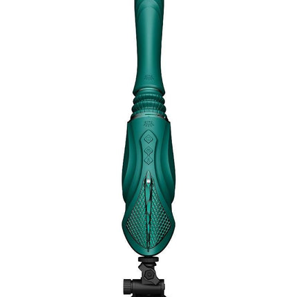 Zalo - Sesh - Verwarmende Stotende Vibrator met Afstandsbediening - Smaragd Groen-Erotiekvoordeel.nl