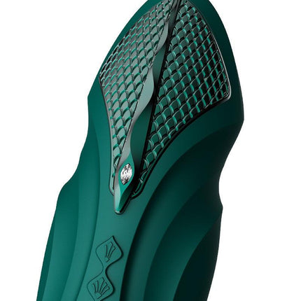 Zalo - Sesh - Verwarmende Stotende Vibrator met Afstandsbediening - Smaragd Groen-Erotiekvoordeel.nl