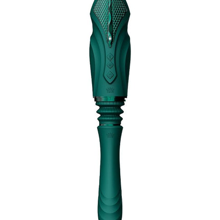 Zalo - Sesh - Verwarmende Stotende Vibrator met Afstandsbediening - Smaragd Groen-Erotiekvoordeel.nl