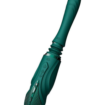 Zalo - Sesh - Verwarmende Stotende Vibrator met Afstandsbediening - Smaragd Groen-Erotiekvoordeel.nl