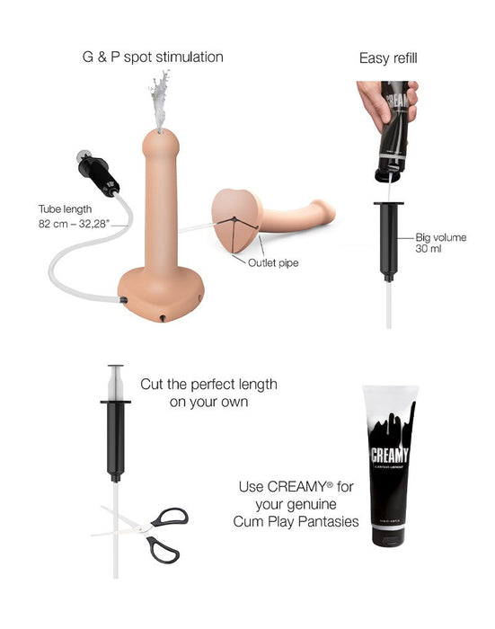 Strap-On-Me - Squirting Cum Dildo - Squirting Dildo - Size S - Light Skin
