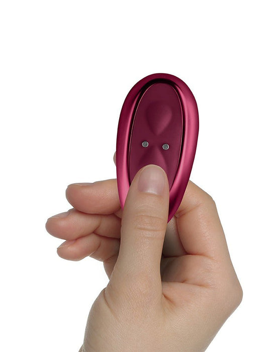 Rocks-Off Ruby Glow Blush Vibrador de bragas con mando a distancia - rojo